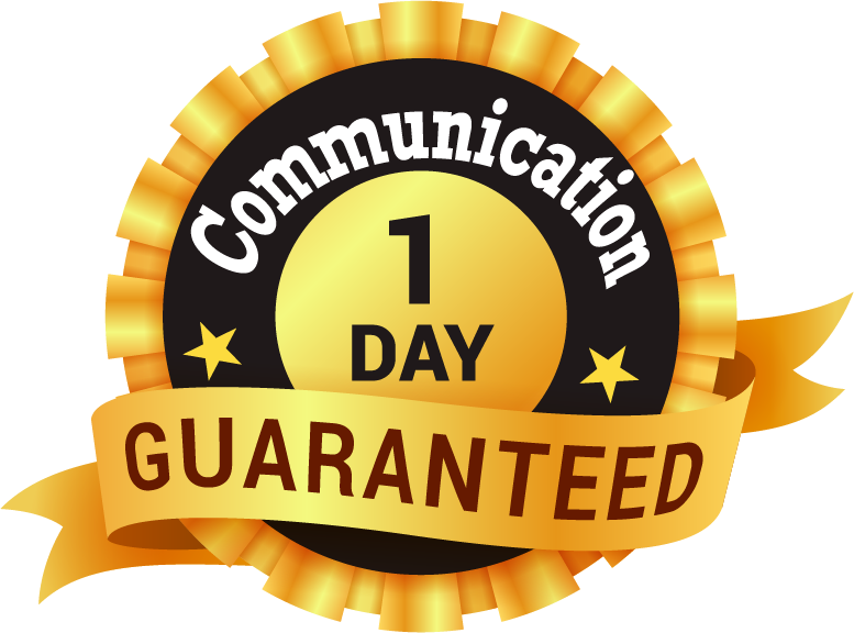 1 day communication guarantee ribbon